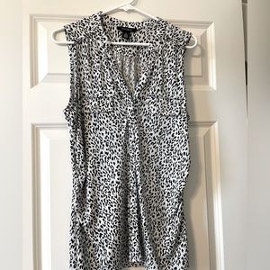 Womens leopard tank top